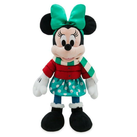 Peluche Minnie Navidad Disney Abrigo 30cm
