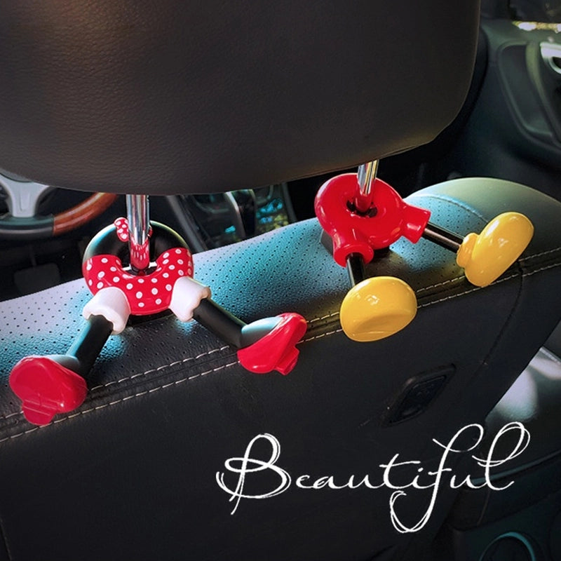 Gancho de soporte doble automotriz Minnie Disney