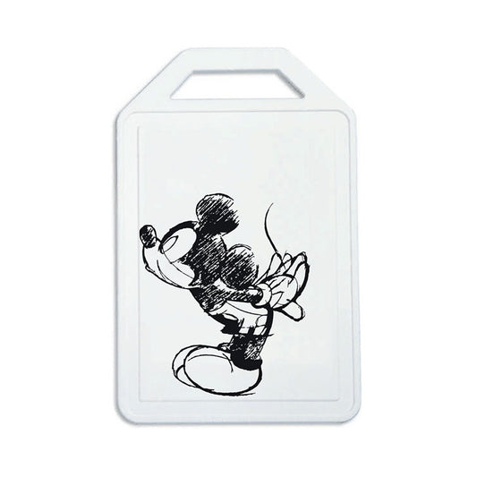 Multipurpose Cutting Board Mickey Mouse Kiss Disney Black and White