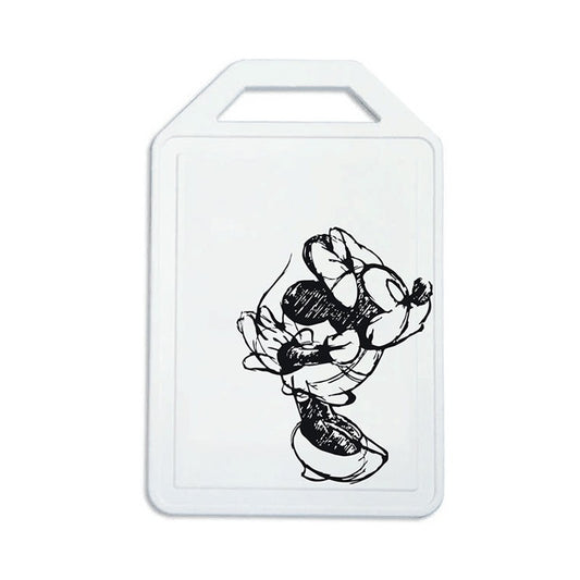 Tabla de Cortar Multiusos Minnie Mouse Beso Disney Blanco y Negro