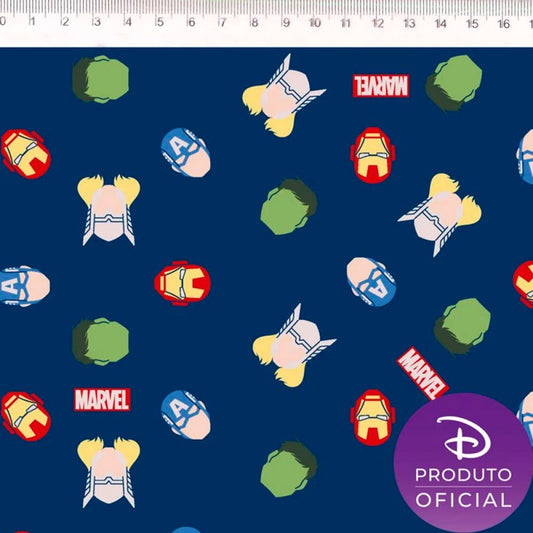 Avengers Icons Tricoline fabric