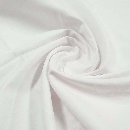 White Tricoline Fabric
