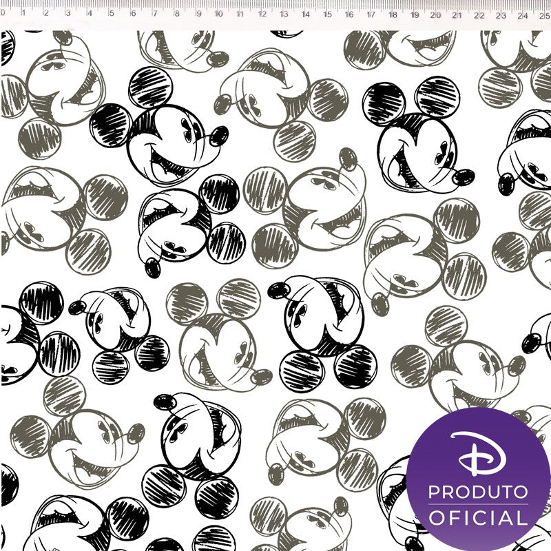 Mickey Sketch tricoline fabric