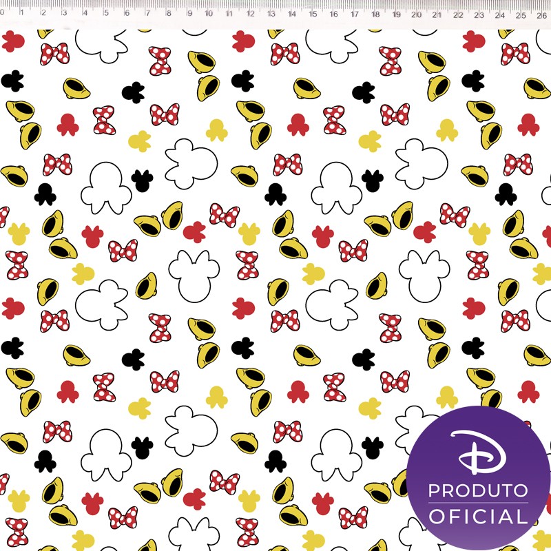 Tela Tricoline Minnie Iconos