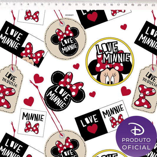 Tricoline Minnie Love fabric